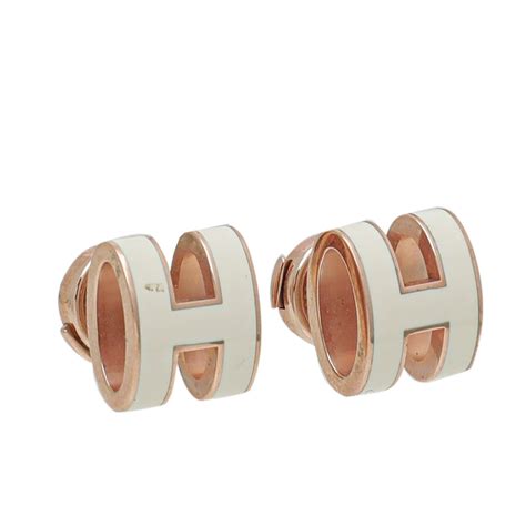 hermes pop earrings|hermes pop h earrings white.